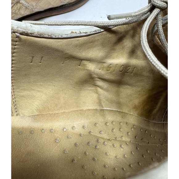 Belvedere Studio Genuine Crocodile Men\'s Size 11 Oxford Shoes‎ HandMade Derby